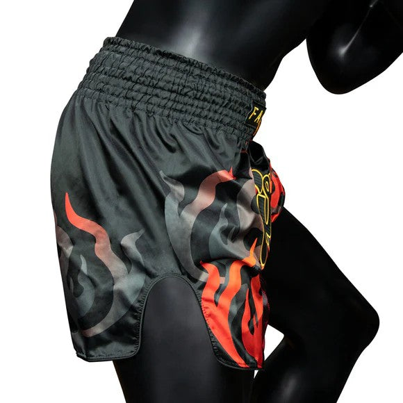 Fairtex Spodenki Muay Thai Volcano BS1921 Czarne/Czerwone
