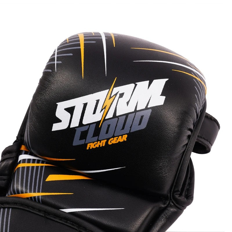 StormCloud Rękawice do MMA dla Dzieci StarFall Czarno-Żółte