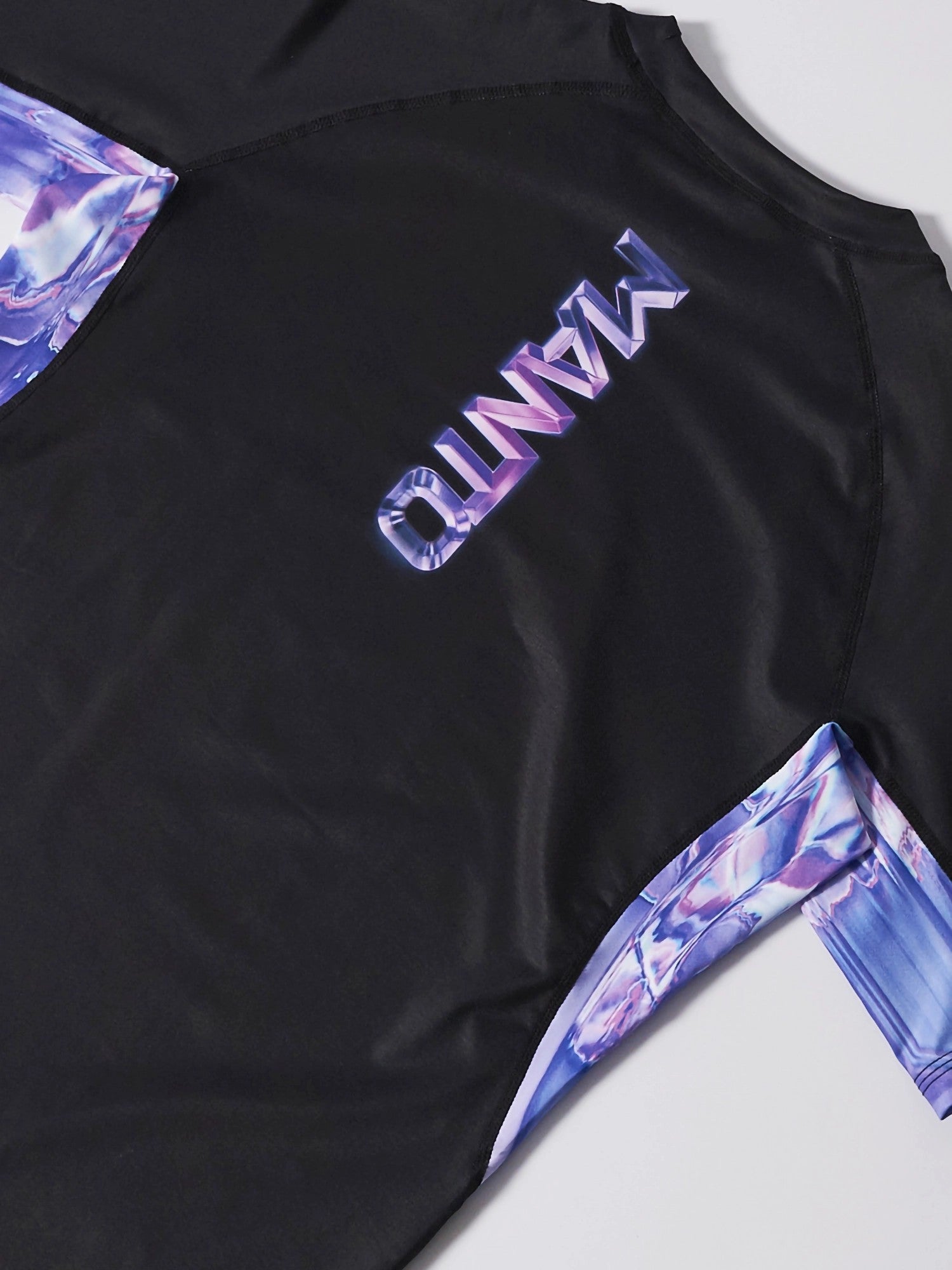 MANTO Rashguard Męski Krótki Rękaw MIRAGE Czarny