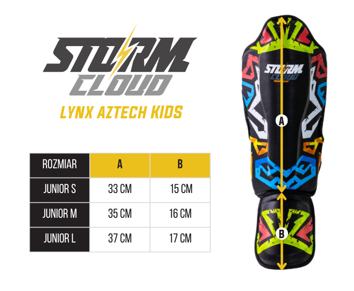 StormCloud Ochraniacze na Piszczele dla Dzieci Lynx Aztech Special Edition