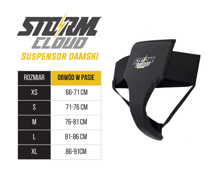 StormCloud Suspensor bokserski - ochraniacz na krocze damski