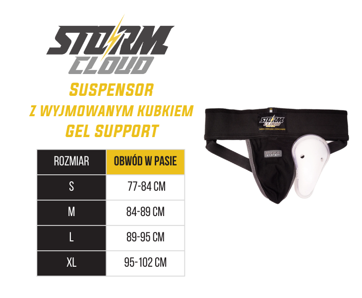 StormCloud Suspensor z wyjmowanym kubkiem Gel Support