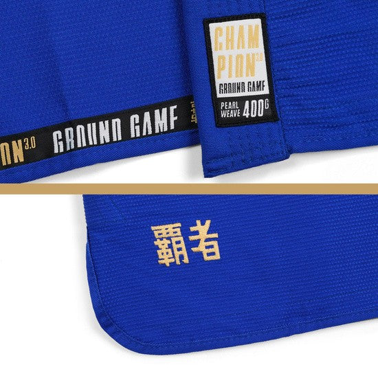 Ground Game Kimono/Gi BJJ Męskie Champion 3.0 Niebieskie