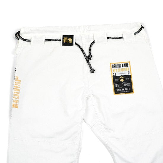Ground Game Kimono/Gi BJJ Męskie Champion 3.0 Białe
