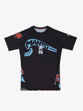 MANTO Rashguard Męski Krótki Rękaw TENGU Czarny