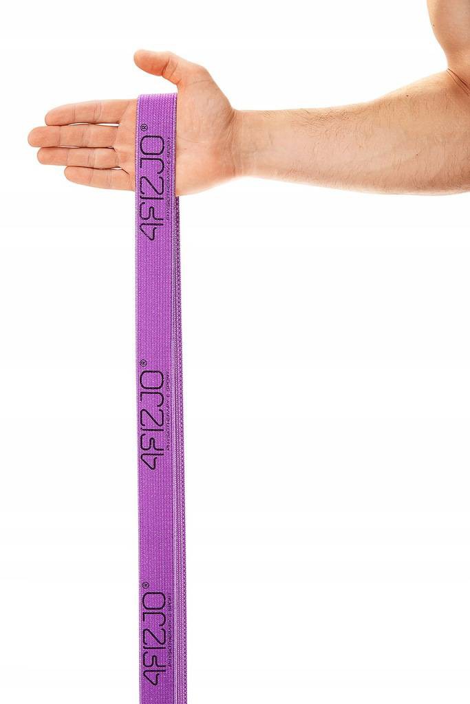 4FIZJO Guma materiałowa Flex Band długa - fioletowa (opór 20-27 kg)