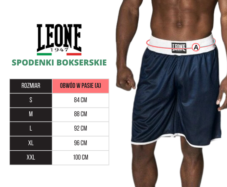 Leone Spodenki Bokserskie Dwustronne Niebieskie/Czerwone