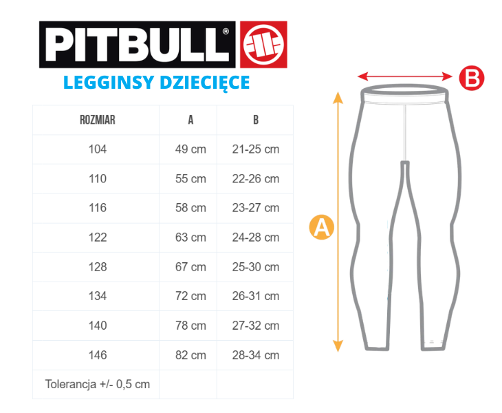 Pitbull Leginsy Dziecięce Blue Dragon