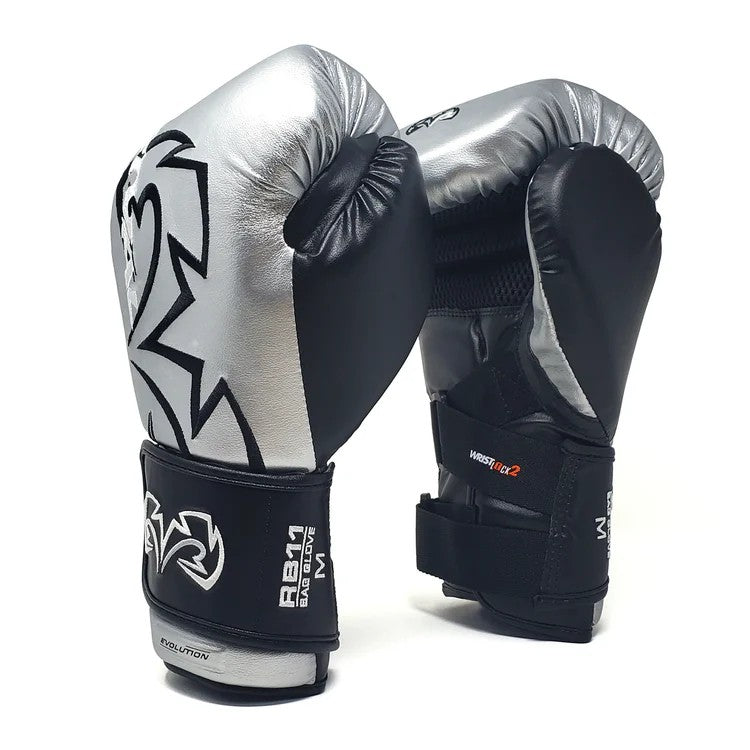 Rival Rękawice Bokserskie Przyrządowe RB11 Evolution Srebrne