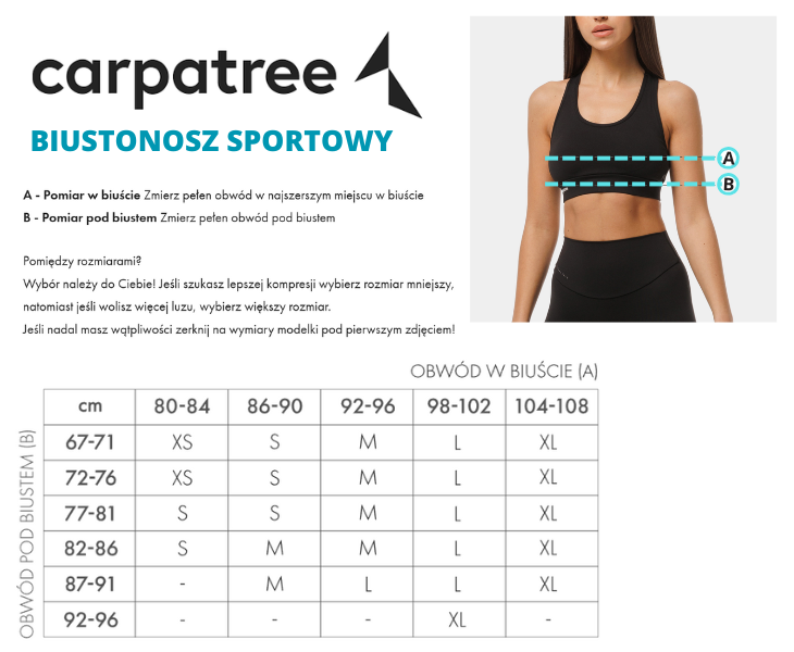 Carpatree Biustonosz bezszwowy Allure Czarny
