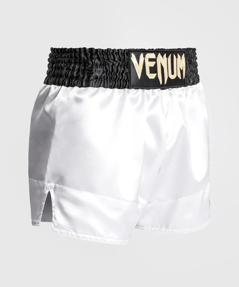 Venum Spodenki Muay Thai Classic Białe/Czarne/Złote