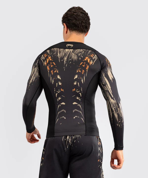 Venum Rashguard Tiger Długi Rękaw Black/Neon Orange