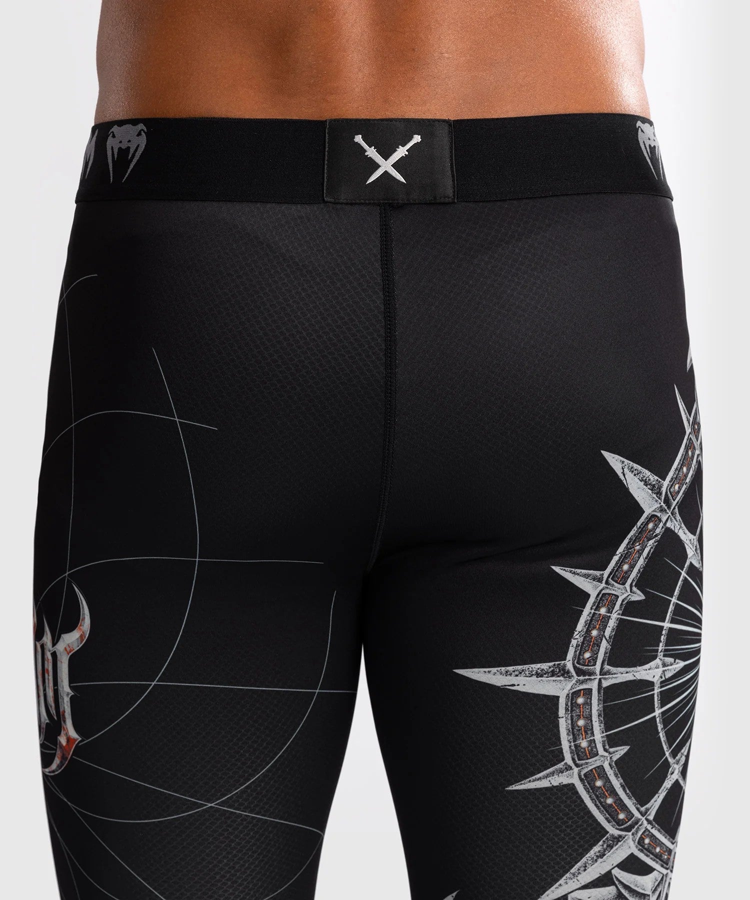 Venum Legginsy Gladiator 5.0 Czarno-srebrne