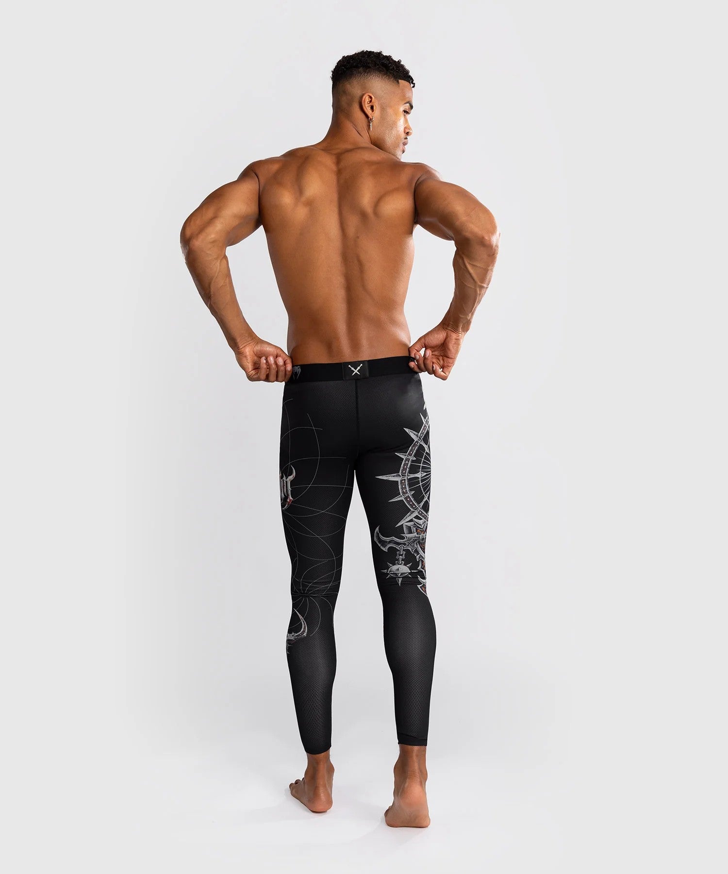 Venum Legginsy Gladiator 5.0 Czarno-srebrne