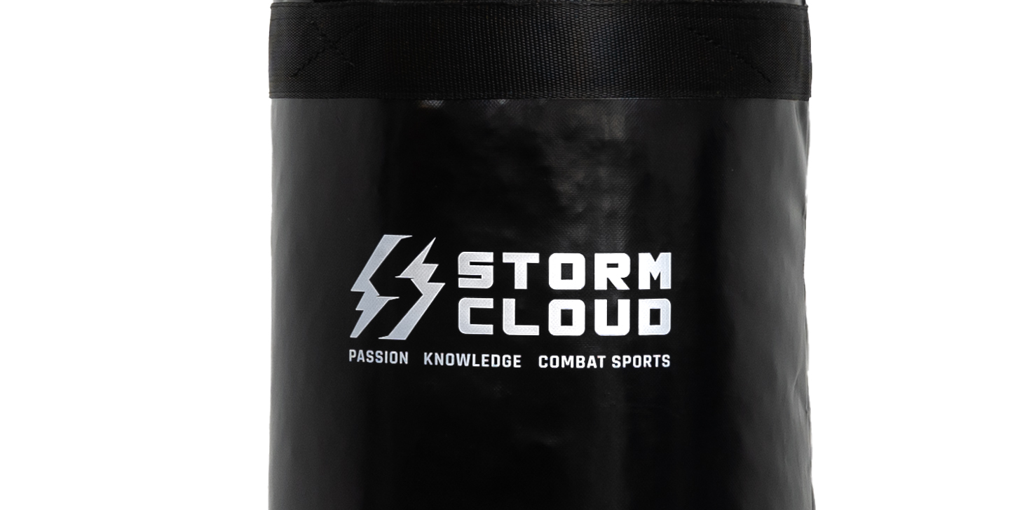 StormCloud Worek Bokserski Impact Junior dla Dzieci czarno-biały 80 cm x 30 cm, 15 kg