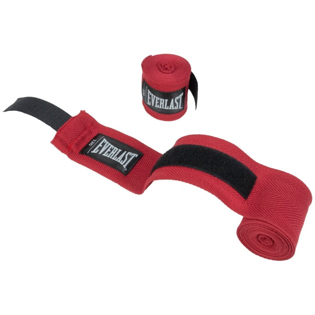 Everlast Owijki - Bandaże Bokserskie Core Czerwone 3m