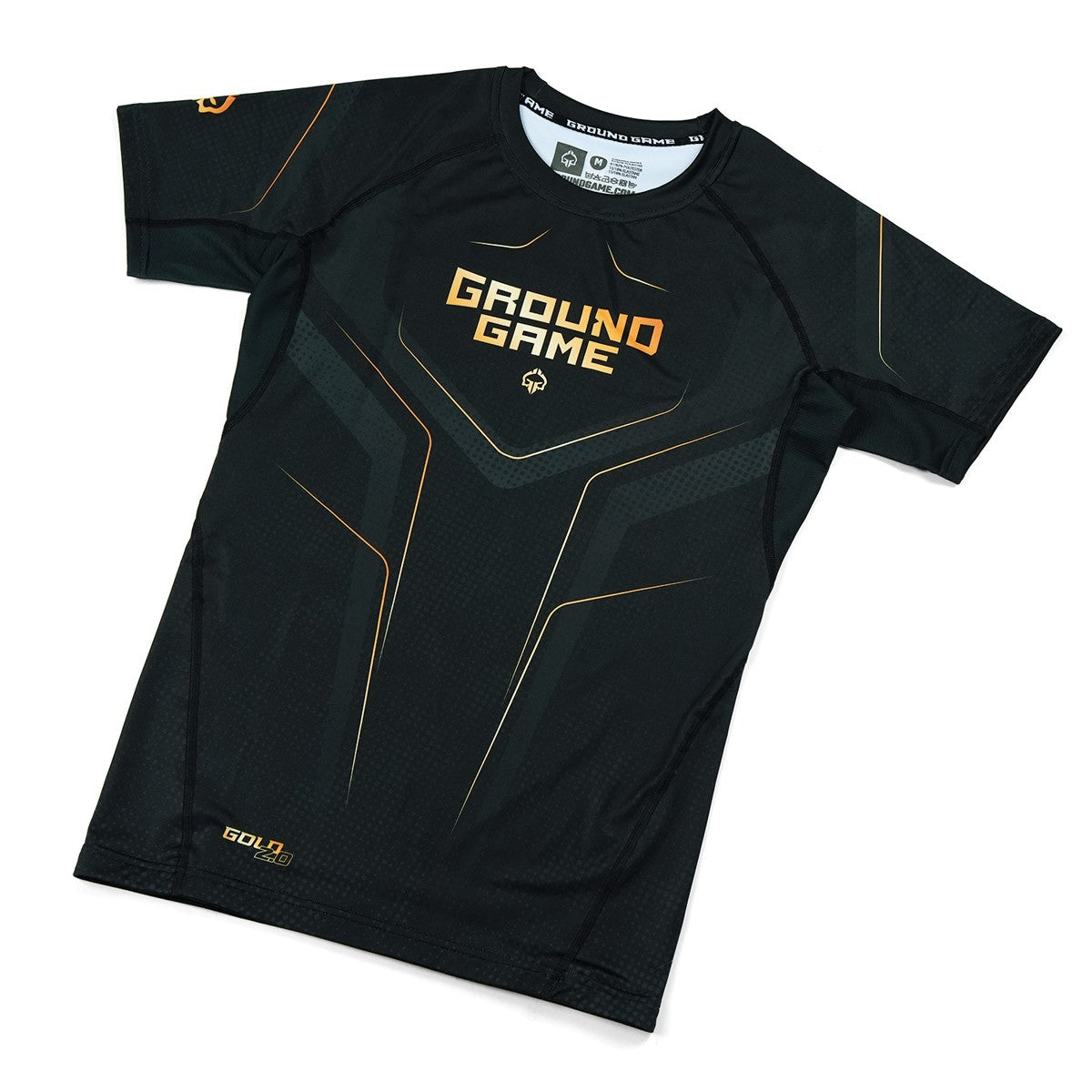Ground Game Rashguard z krótkim rękawem Gold 2.0