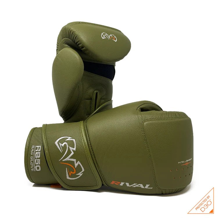 Rival Rękawice Bokserskie Przyrządowe RB50 Intelli-Shock Khaki