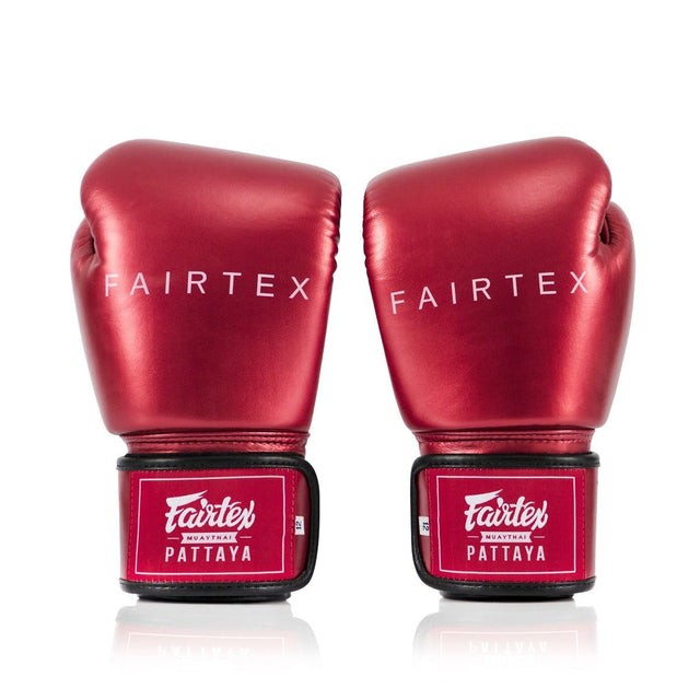 Fairtex Rękawice Bokserskie BGV22 Metalic Czerwone