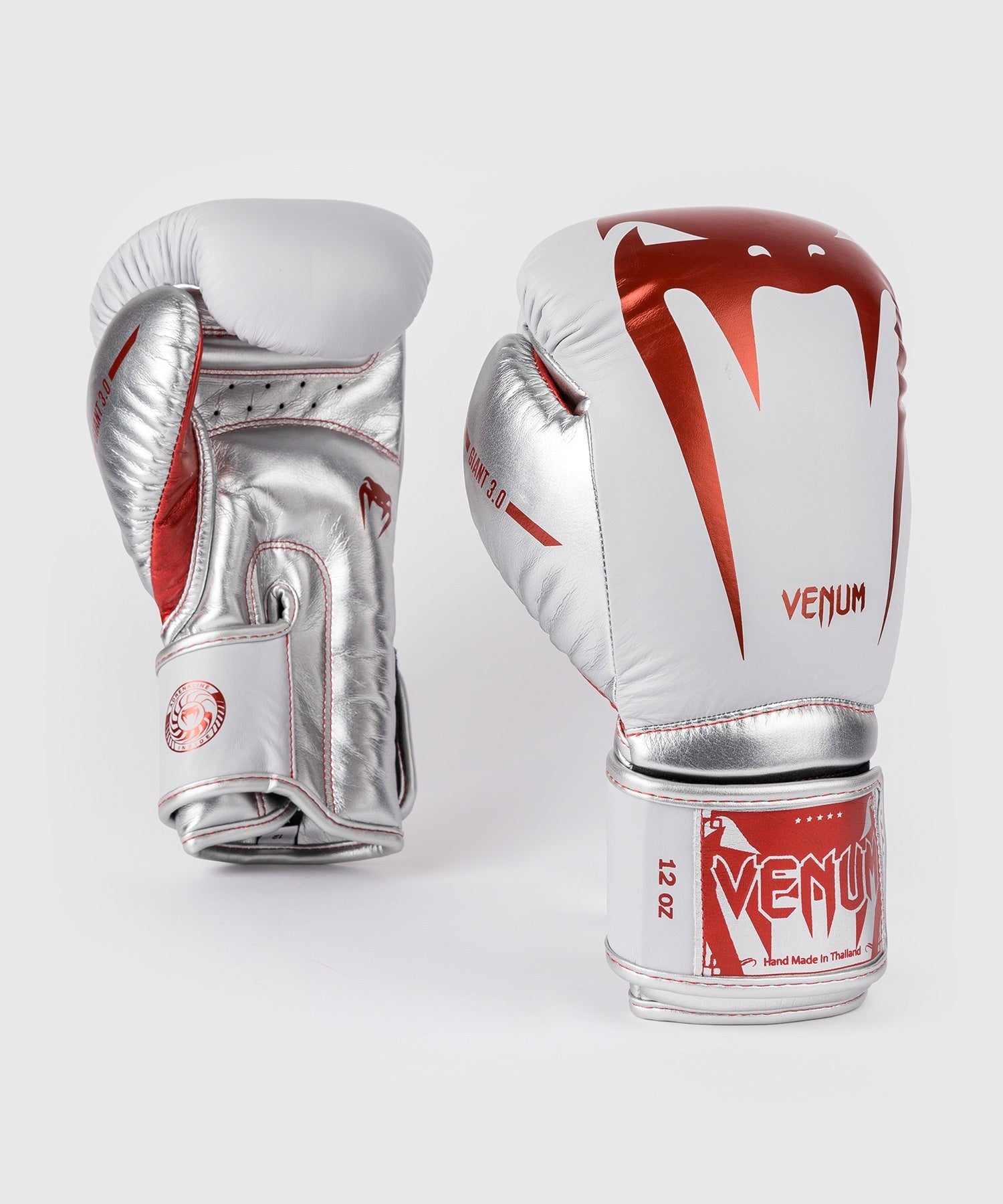 Venum Rękawice Bokserskie Giant 3.0 Białe/Srebrne/Czerwone