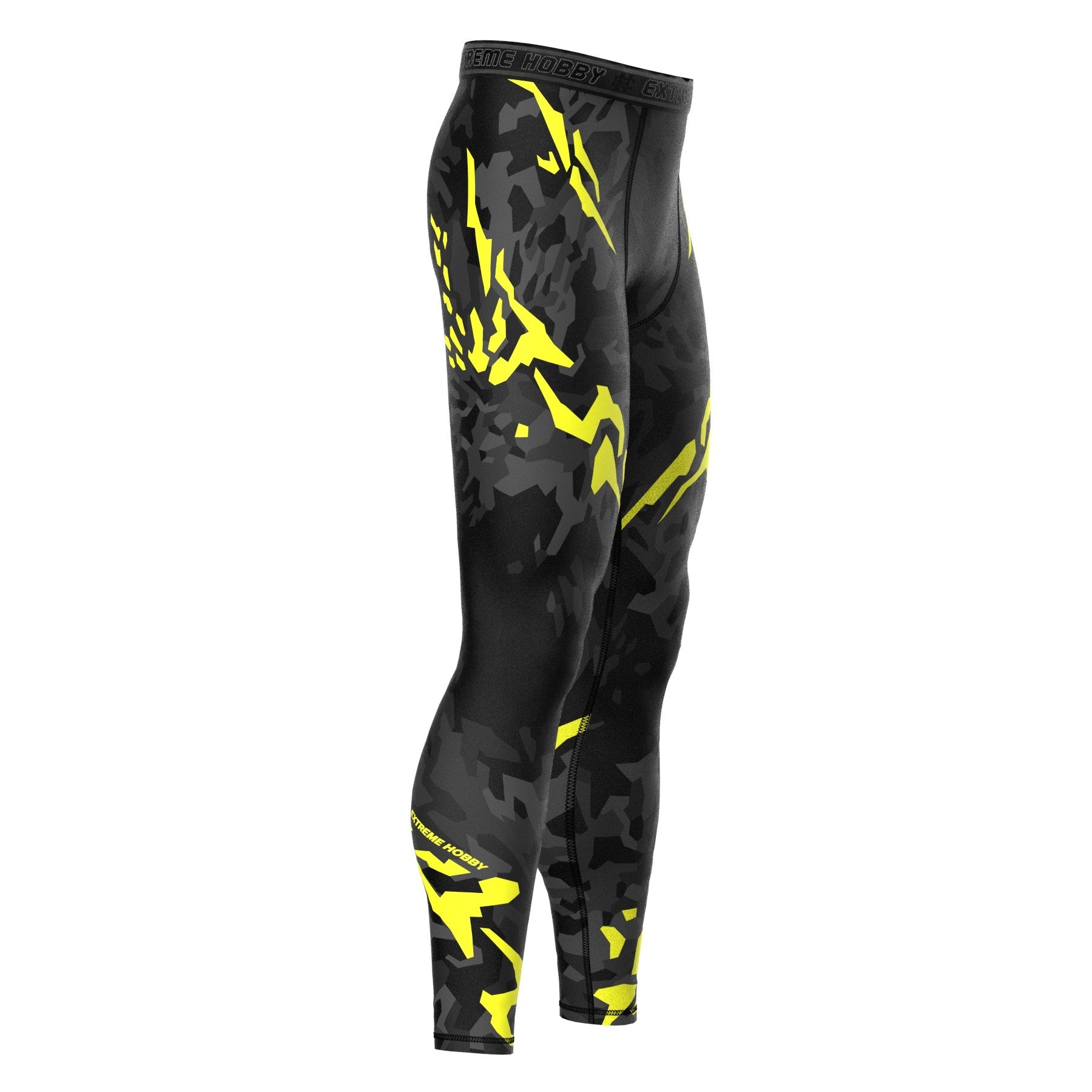 Extreme Hobby Legginsy Black Panther Czarno-Żółte