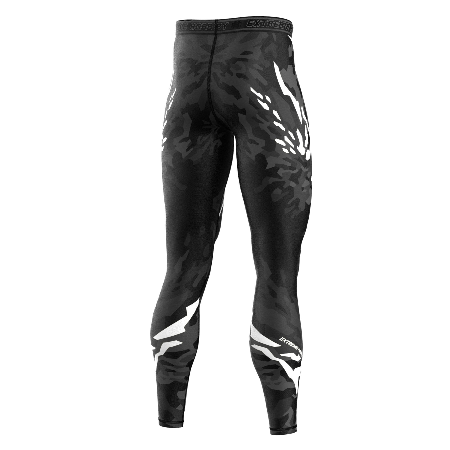 Extreme Hobby Legginsy Black Panther Czarny-Biały