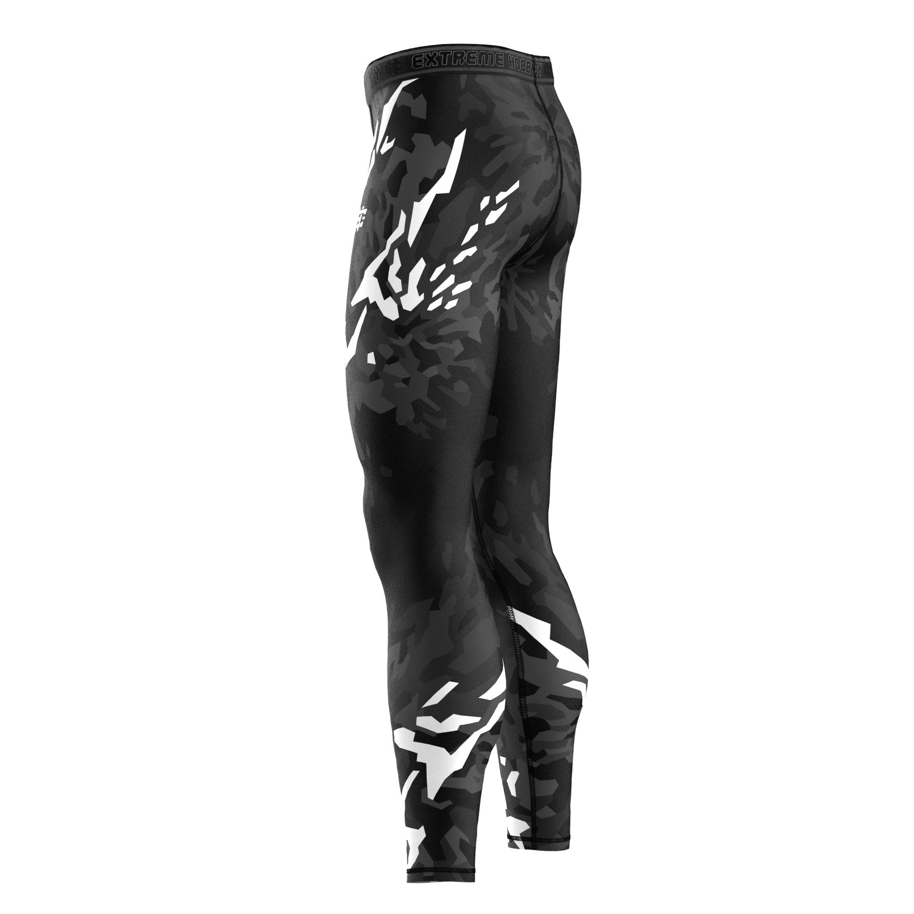 Extreme Hobby Legginsy Black Panther Czarny-Biały