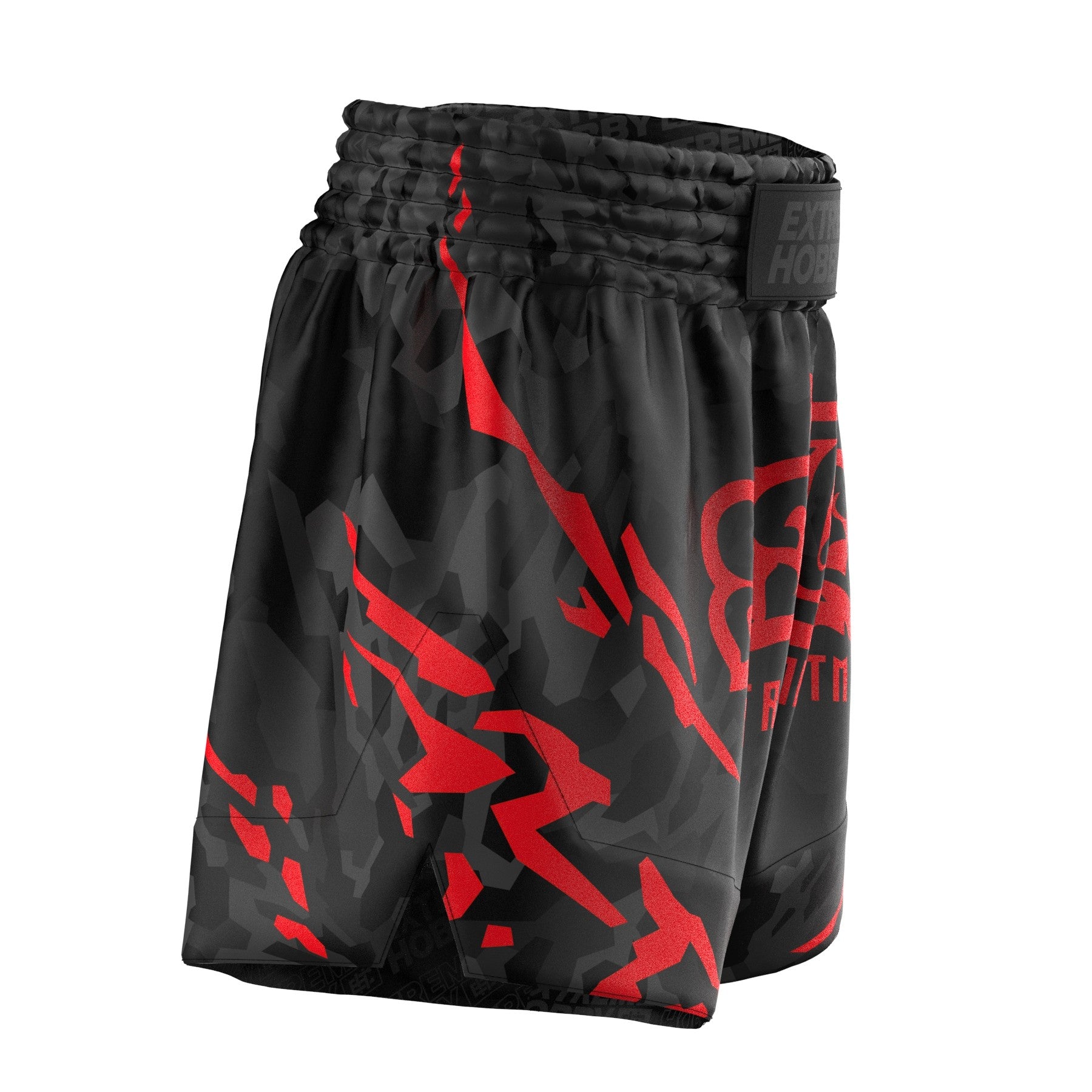 Extreme Hobby Spodenki Muay Thai Black Panther Czarno-Czerwone