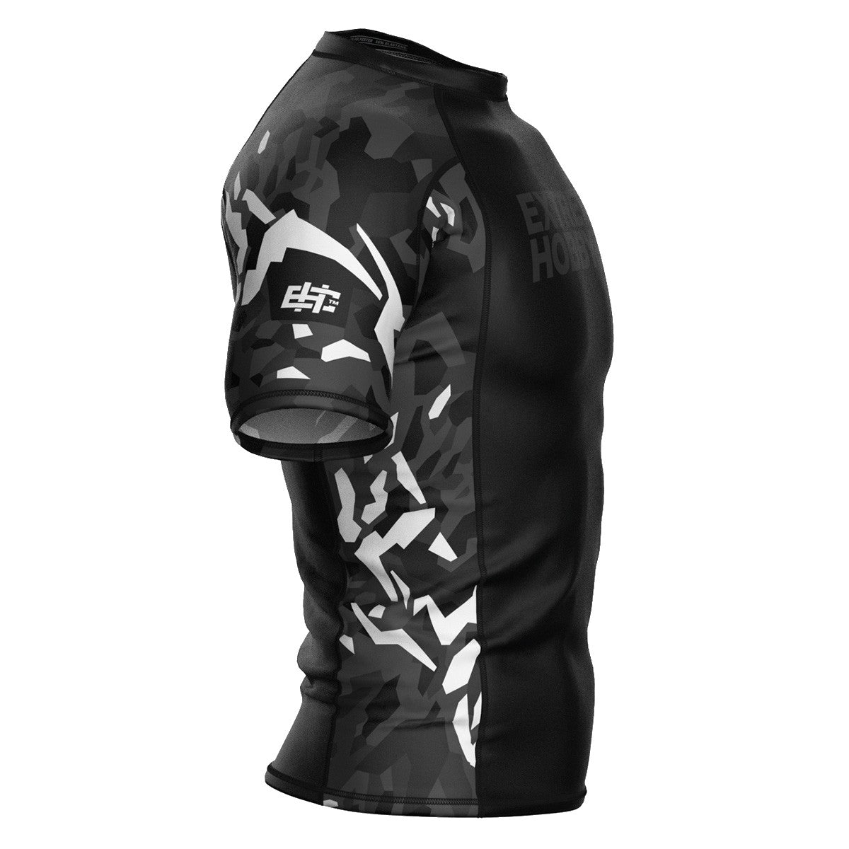 Extreme Hobby Rashguard krótki rękaw Black Panther Czarno-Biały