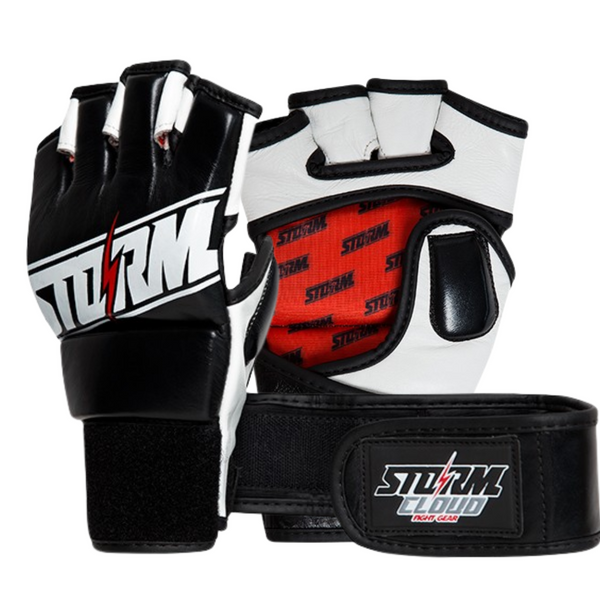 StormCloud Rękawice do MMA Tempest Czarne/Czerwone 4oz