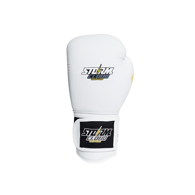 Zestaw bokserski PRO Rękawice bokserskie Boxing Pro Białe + owijki premium + ochraniacz na zęby