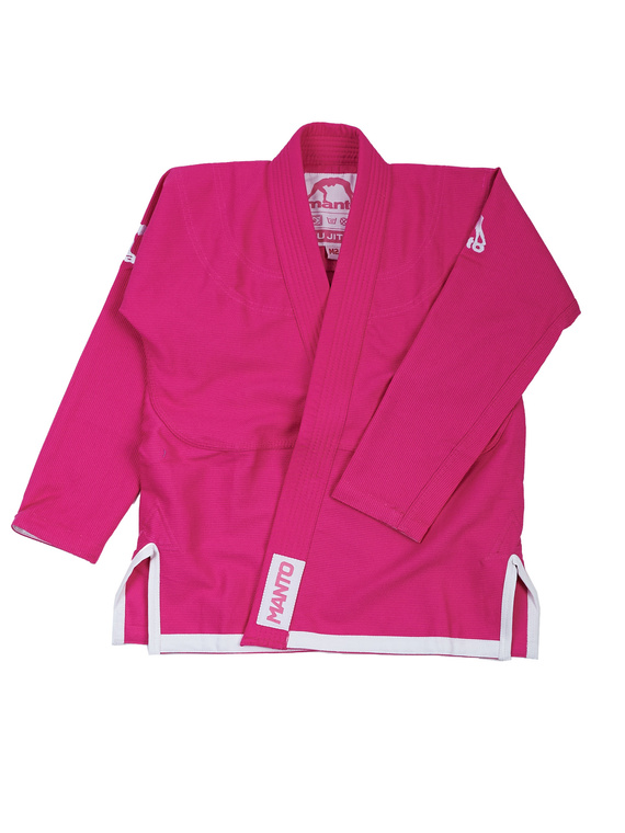 MANTO Kimono/Gi dla dzieci Junior 2.0 Różowe + Biały pas