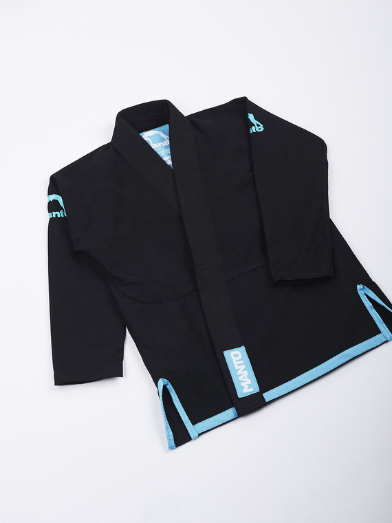 MANTO Kimono/Gi dla dzieci Junior 2.0 Czarne + Biały Pas