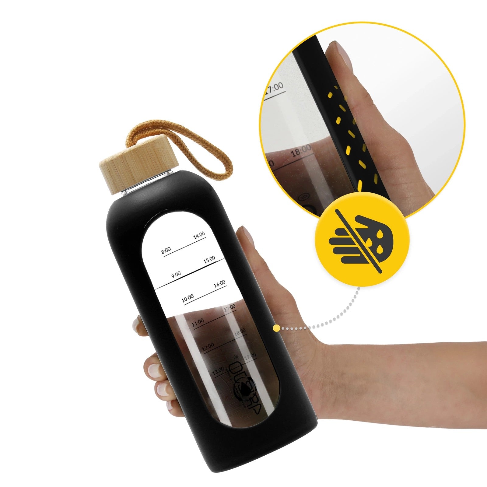4FIZJO Butelka na wodę szklana 750 ml