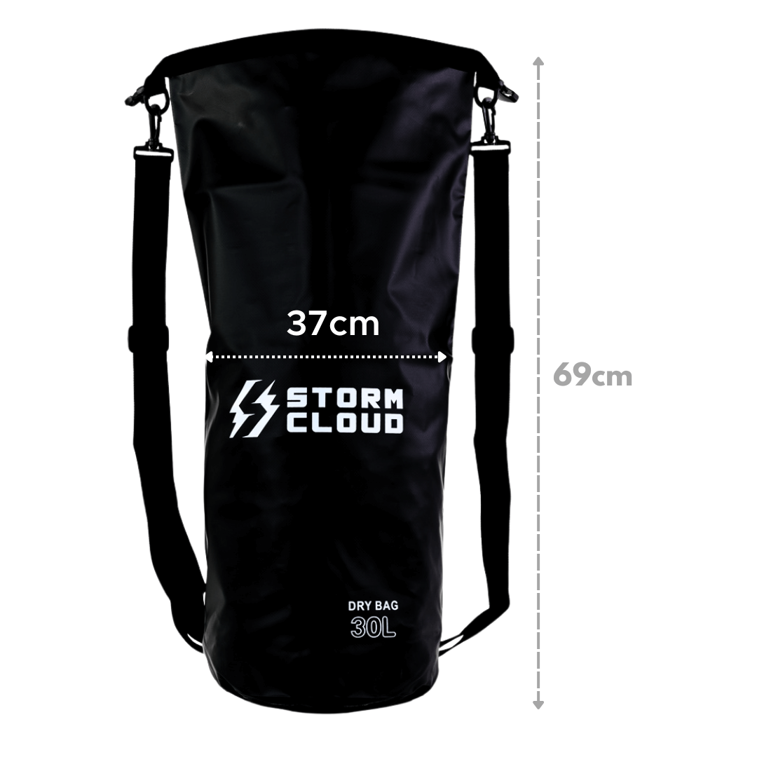 StormCloud Bajau Worek wodoodporny / plecak 30 l czarny