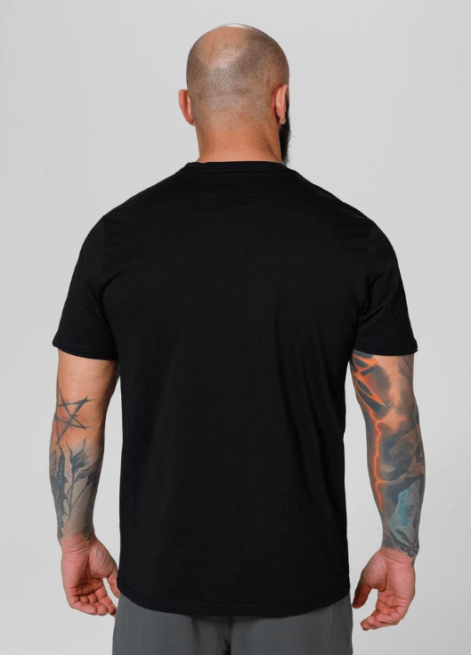 Pitbull T-shirt bawełniany, klasyczny model Scratch czarny