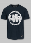Pitbull T-shirt bawełniany, klasyczny model Scratch niebieski