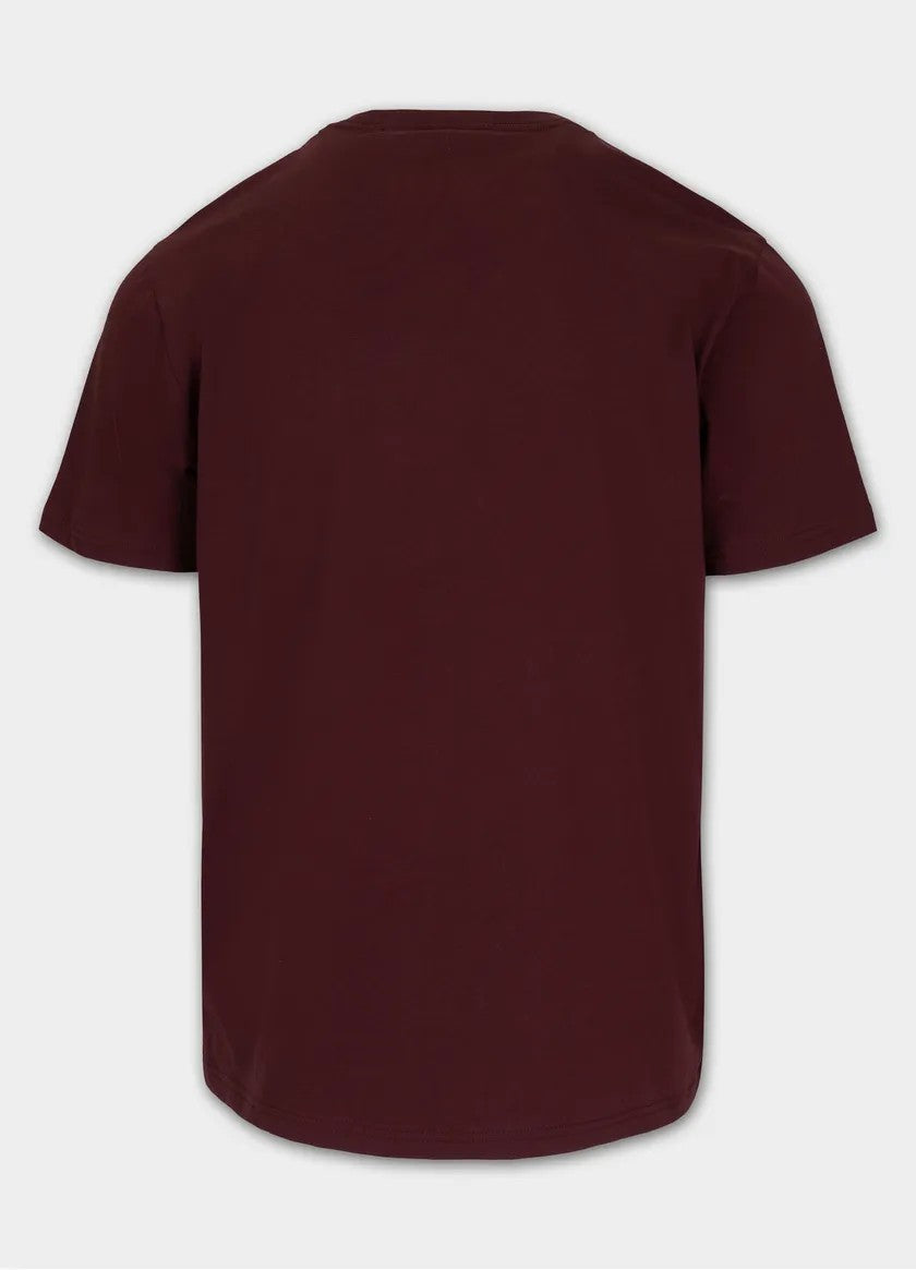 Pitbull T-shirt Small Logo Dark Burgundy