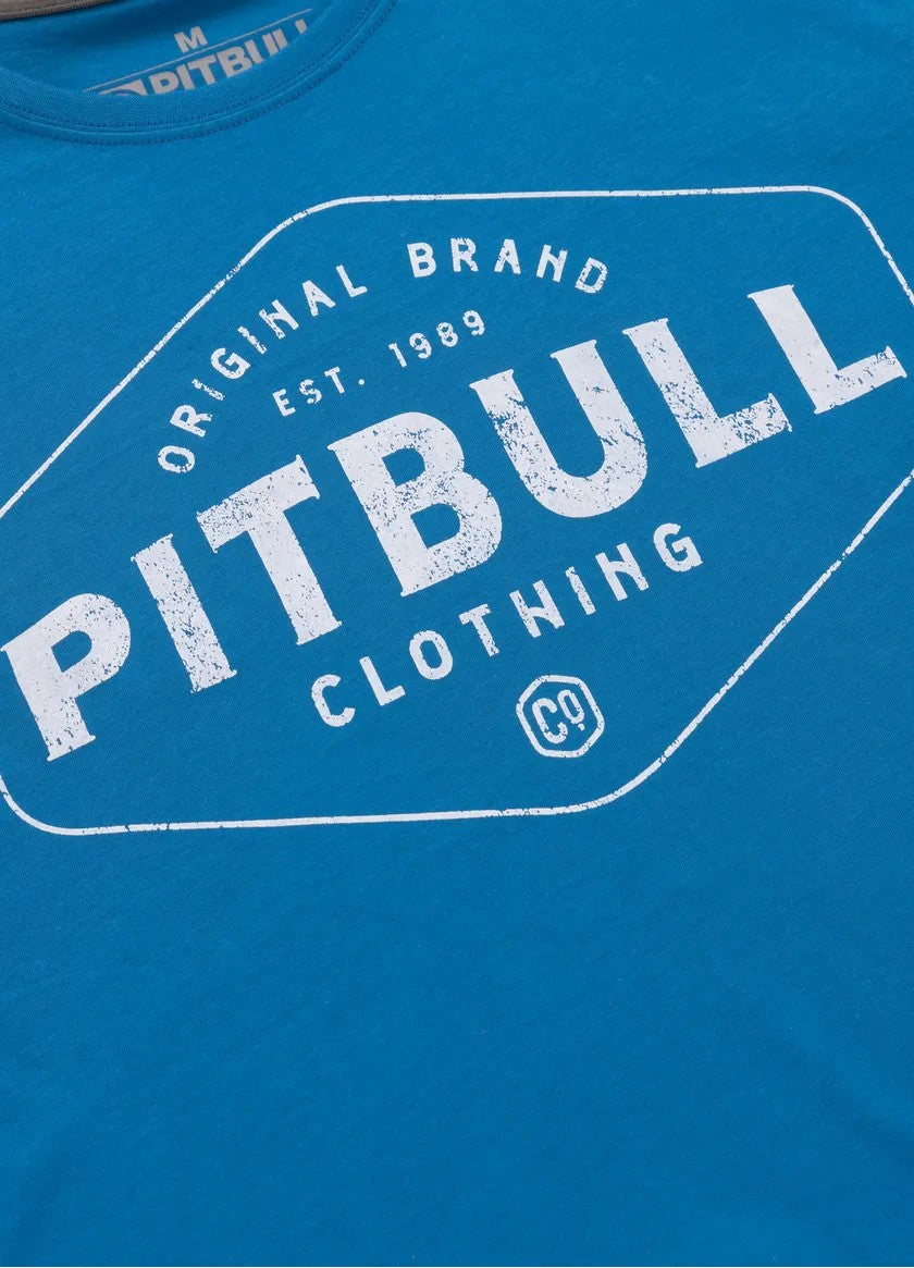 Pitbull Lekka bawełniana koszulka Pitbull Co. Niebieska