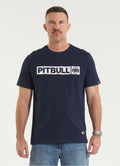 Pitbull T-shirt bawełniany Hilltop Granatowy