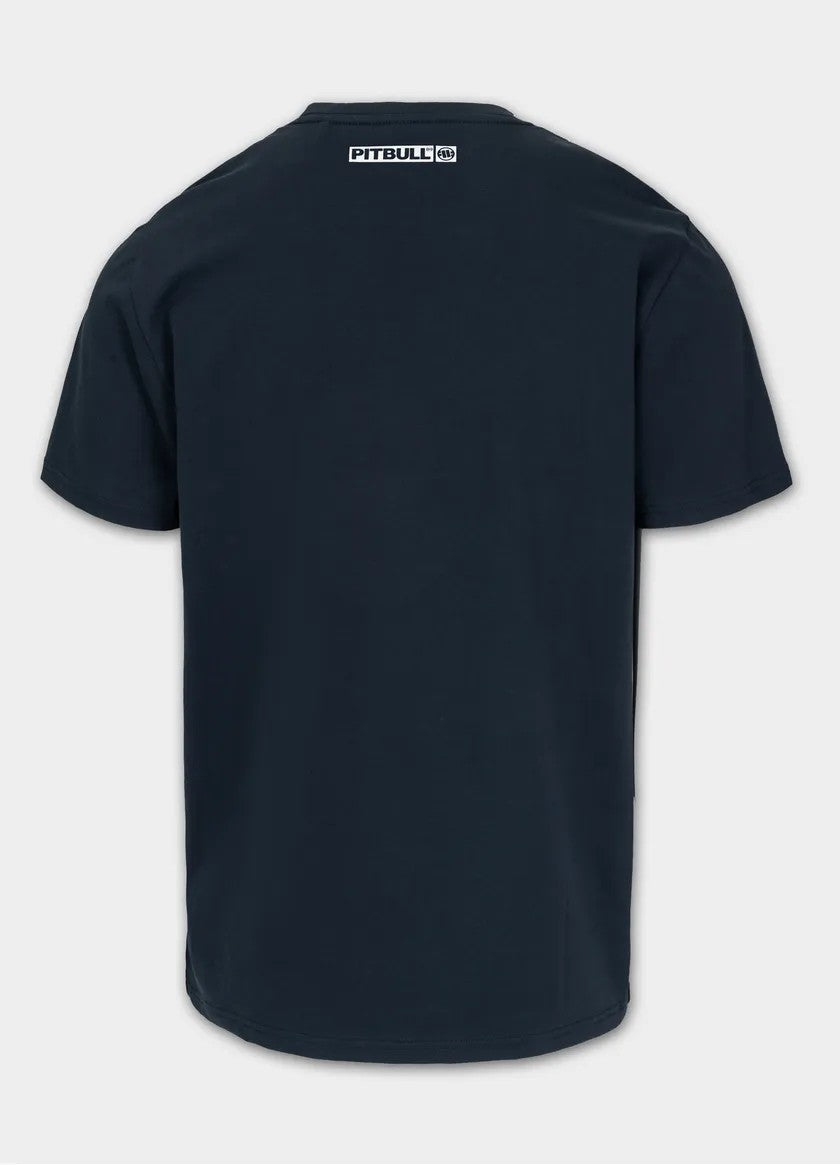 Pitbull T-shirt bawełniany Hilltop Granatowy