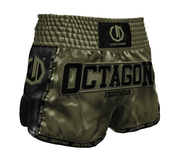 Octagon Spodenki Muay Thai Legion Future Premium Zielony Khaki