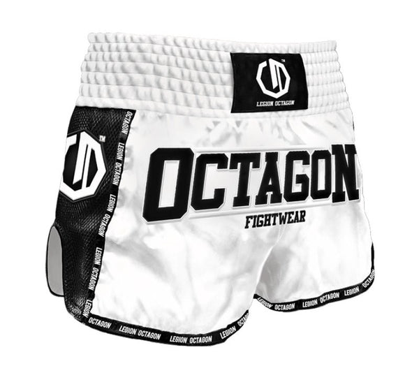 Octagon Spodenki Muay Thai Legion Future Premium Białe