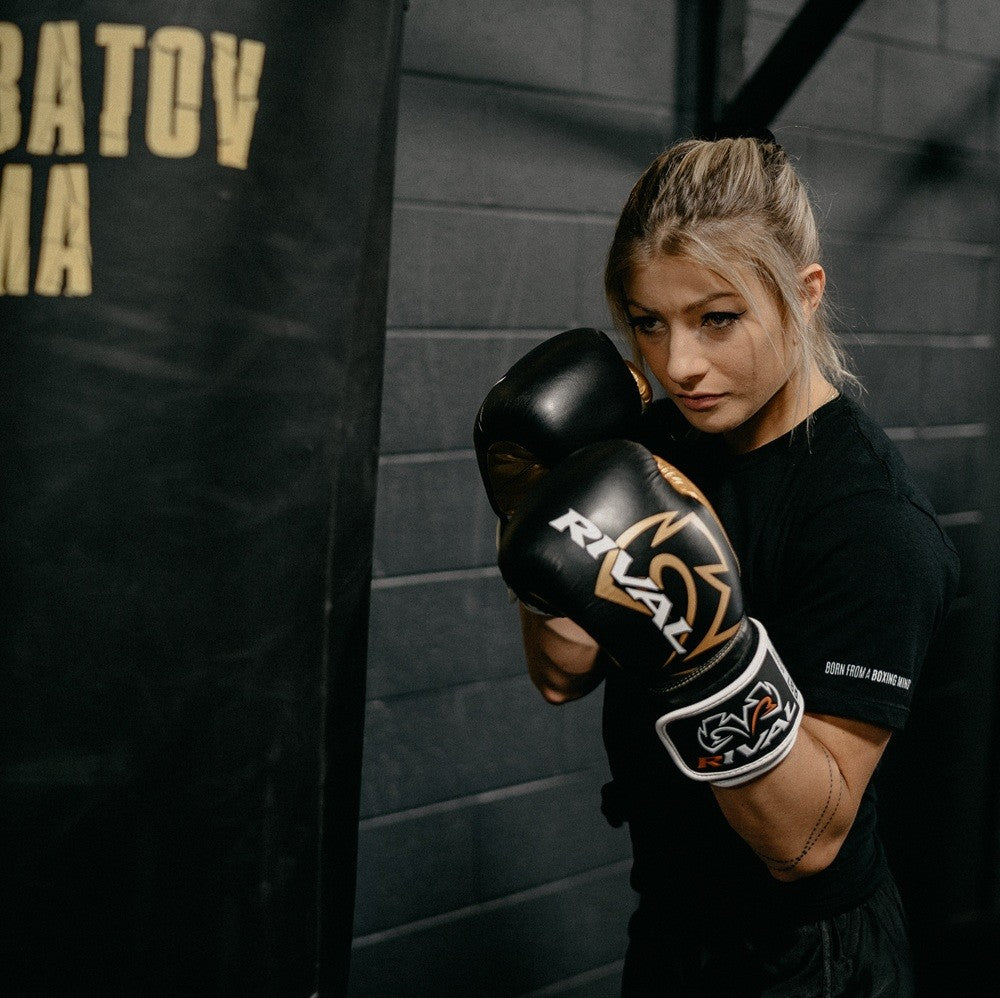 Rival Rękawice bokserskie przyrządowe RB7 Fitness Czarne/Złote
