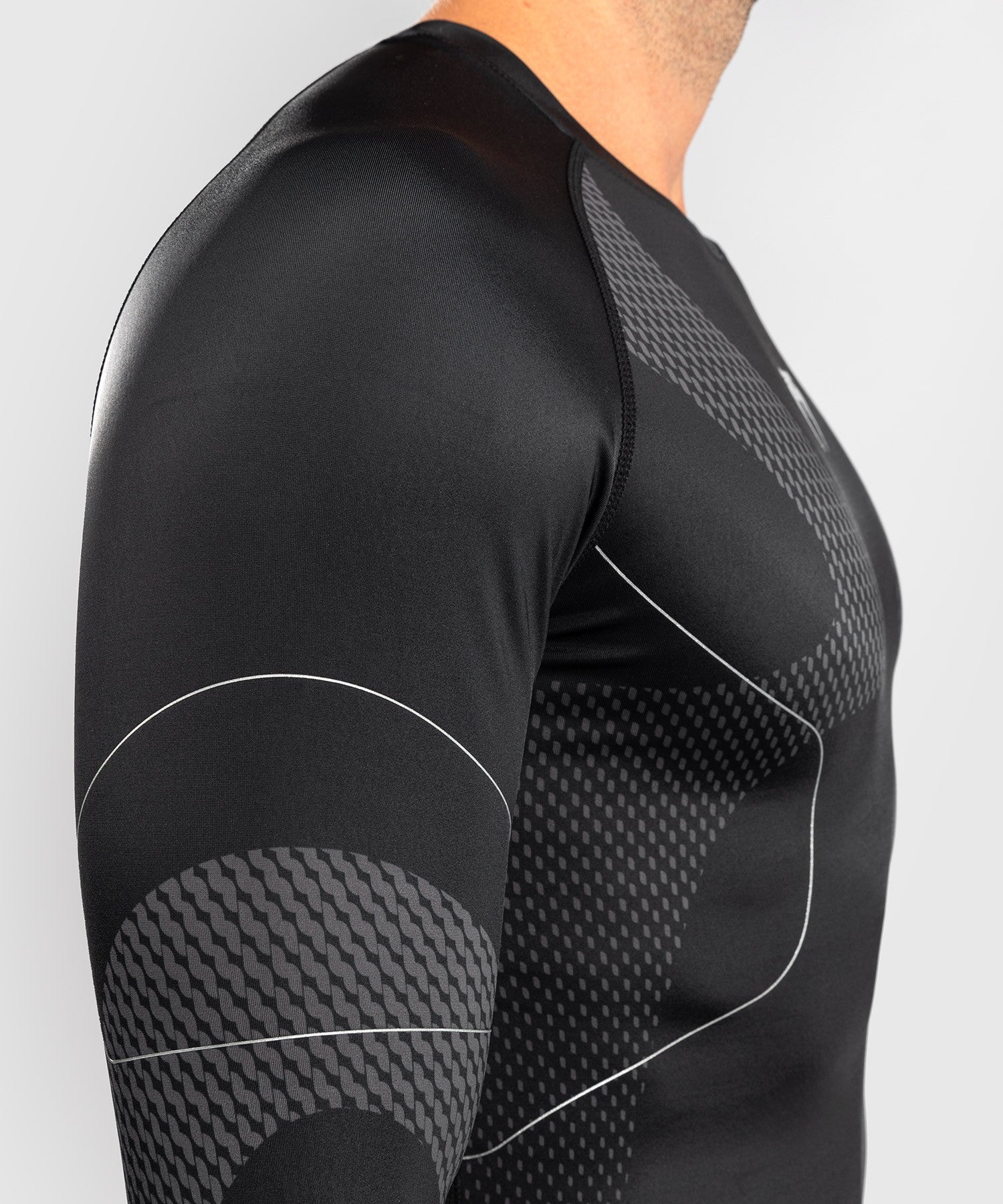 Venum Rashguard Męski Nexus Długi Rękaw Czarny/Srebrny