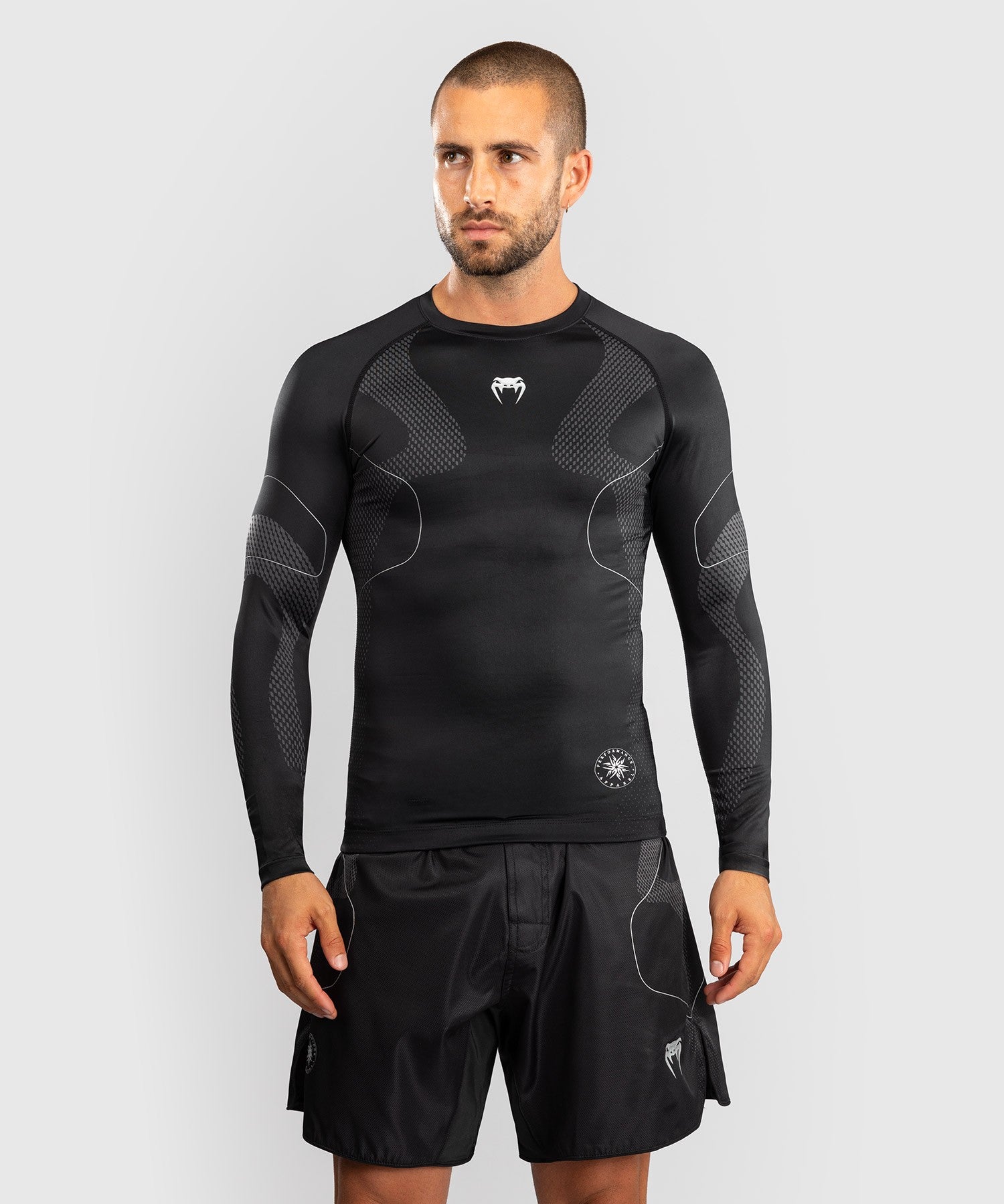 Venum Rashguard Męski Nexus Długi Rękaw Czarny/Srebrny