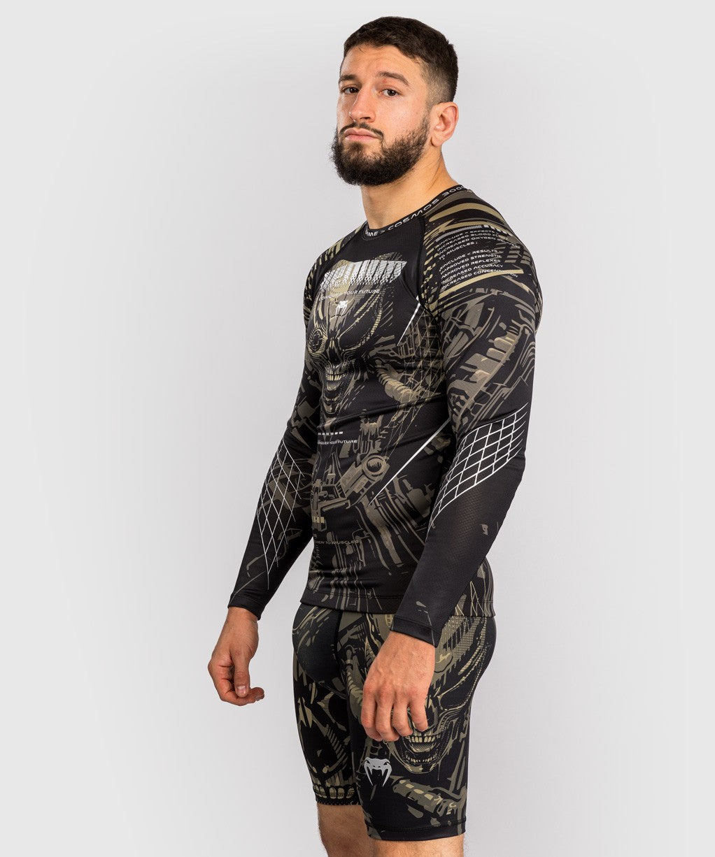 Venum Rashguard Męski Invader Długi Rękaw Czarny/Piaskowy