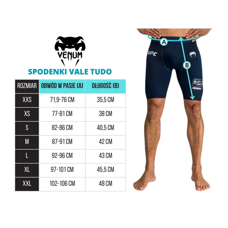 Venum Spodenki Vale Tudo Nexus Czarne/Srebrne
