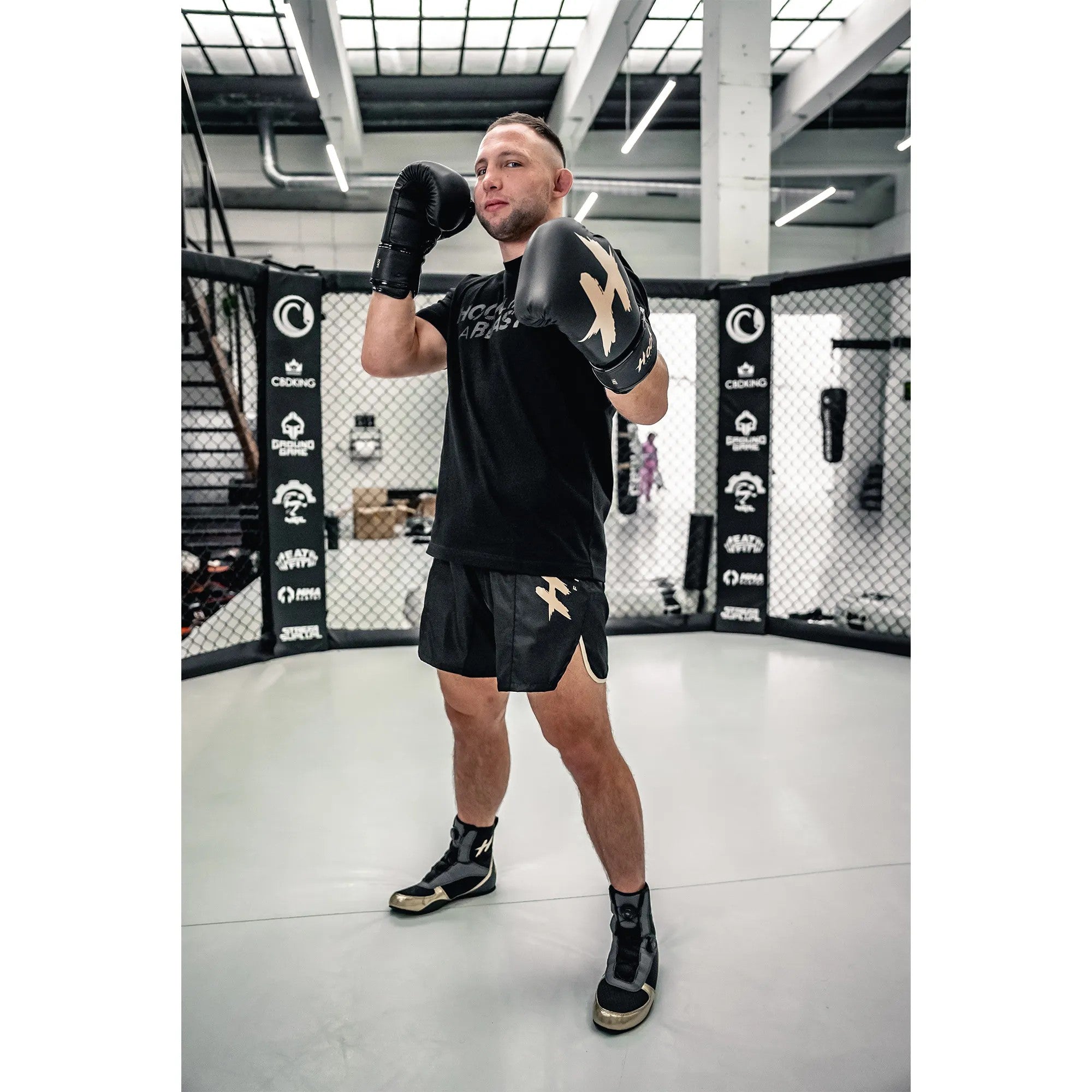 HOOK FIGHTING Rękawice Bokserskie Ready To Spar Czarne/Złote