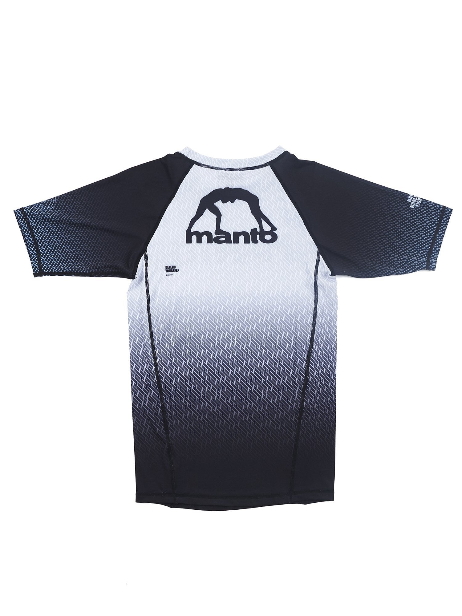 MANTO Rashguard Męski Krótki Rękaw RANK Biały